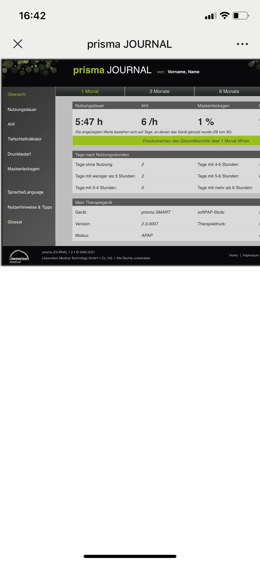 律維施泰因(德國(guó)萬曼)呼吸機(jī)-手機(jī)、電(diàn)腦(nǎo)網站(zhàn)在線數(shù)據讀(dú)取分(fēn)析日(rì)志(zhì)報(bào)告
