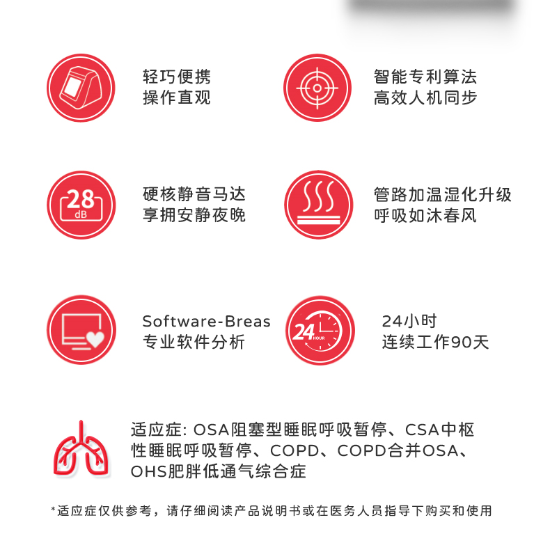 瑞典進口VIVO1博毅雅BREAS系列無創呼吸機(jī)